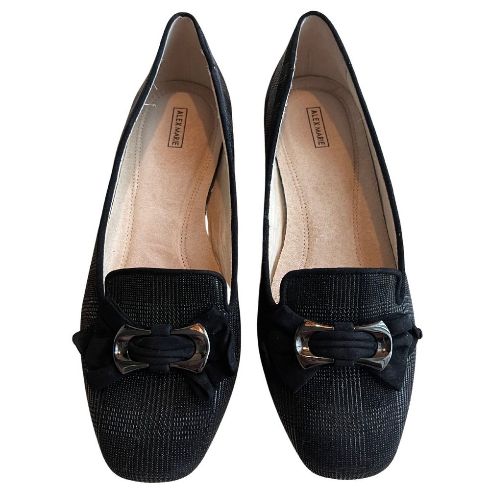 Alex Marie 9.5 Black Flats Loafers New Size Business Classic